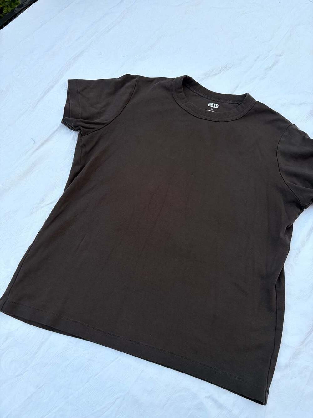Uniqlo U T-Shirt Size M Gray Crew Neck